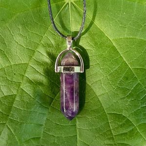 Amethyst Double Terminator Point Pendant